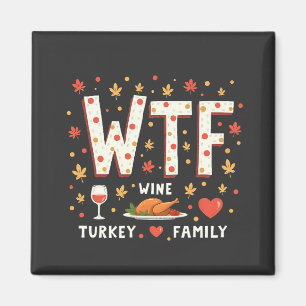 Familjen vin Turkiet - en vacker Thanksgiving Magnet