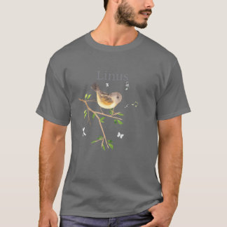Familjen Waldier Bird Namn Linus T Shirt