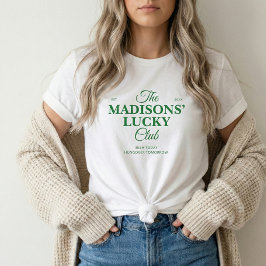 Familjenamn Lucky Club St. Patricks T-Shirt