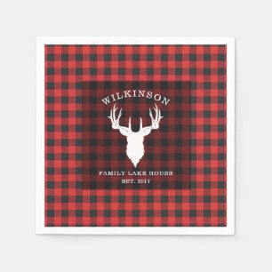 Familjenamn Lumberjack Karotröja Sjöhus Papper Pappersservett