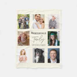 Familjenamn Monogram Flanellfilt Fleecefilt