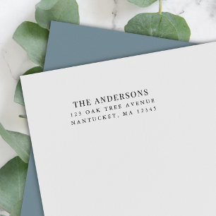 Familjens efternamn Modern Classic-Returadress Självfärgande Stämpel