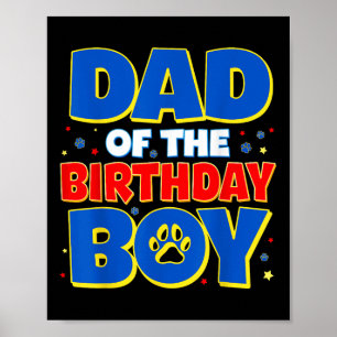 Familjens Födelsedagsfest Pappa i födelsedagsbo Poster