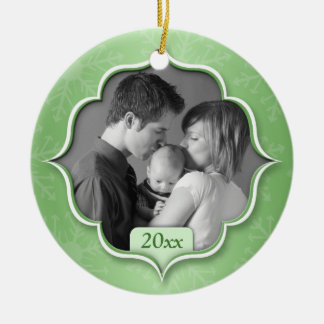 Familjens första julfotade Grönt - Ornament