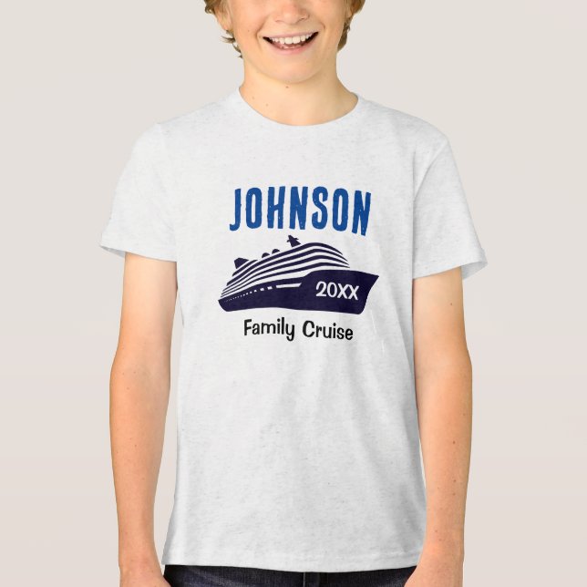 Familjens Frakt Personlig Kids Boy Tshirt T Shirt (Framsida)