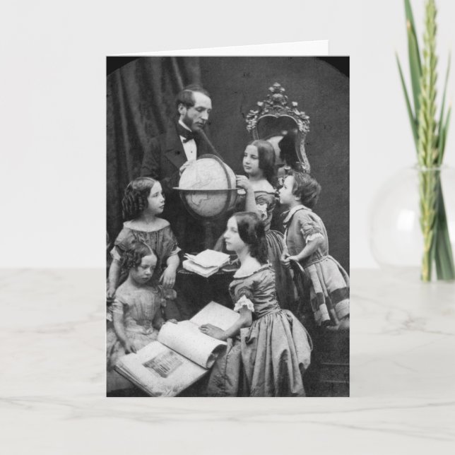 Familjens geografiska lesson ~ 1850 kort (Framsida)
