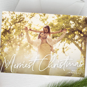 Familjens Gladaste Jul Foto Högtidskort Julkort