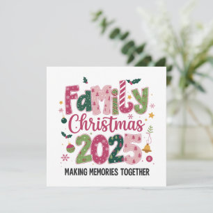 Familjens jul 2025 Skapar minnen tillsammans Julkort
