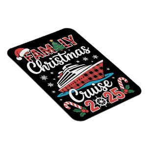 Familjens julkryssning 2025 Matchande jul Xmas Magnet
