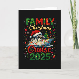 Familjens julkryssning 2025 Squad Xmas Rolig Crui Kort