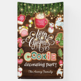 Familjens Namn-julkaka dekorerar Party