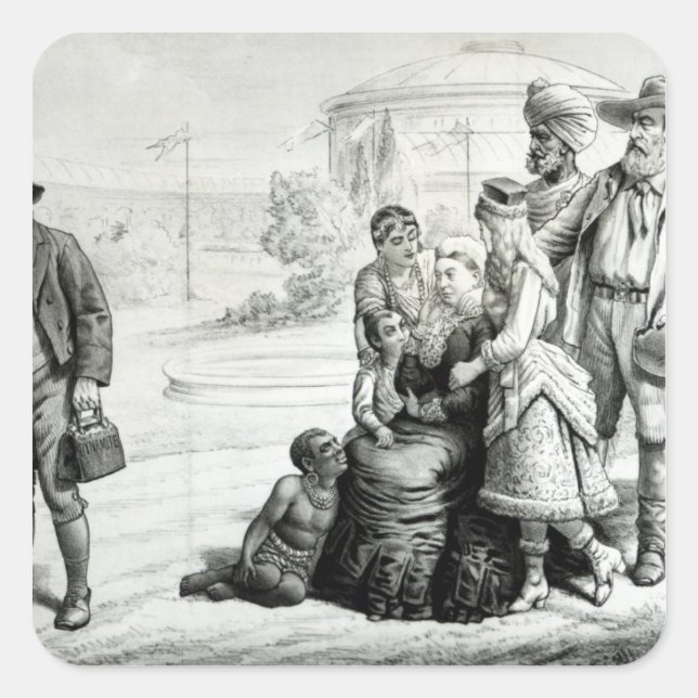 Familjens ScapeGrace Fyrkantigt Klistermärke (Framsida)