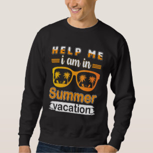 Familjens sommarlov Hjälp mig jag är på sommarlov Lång Ärmad Tröja