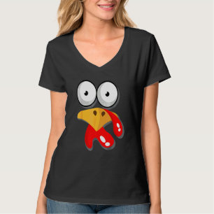 Familjens tacksägelsedag Kalkon Ansikte Vännergeri T Shirt