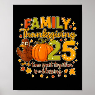 Familjens Thanksgiving 2025 är en tid som tillbrin Poster