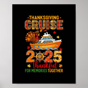 Familjens Thanksgiving Cruise 2025 Besättning Turk Poster