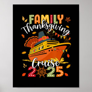 Familjens Thanksgiving Cruise 2025 Semesterresa Fa Poster