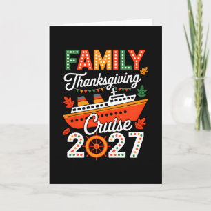 Familjens Thanksgiving Cruise 2027 Semesterresa Fa Kort