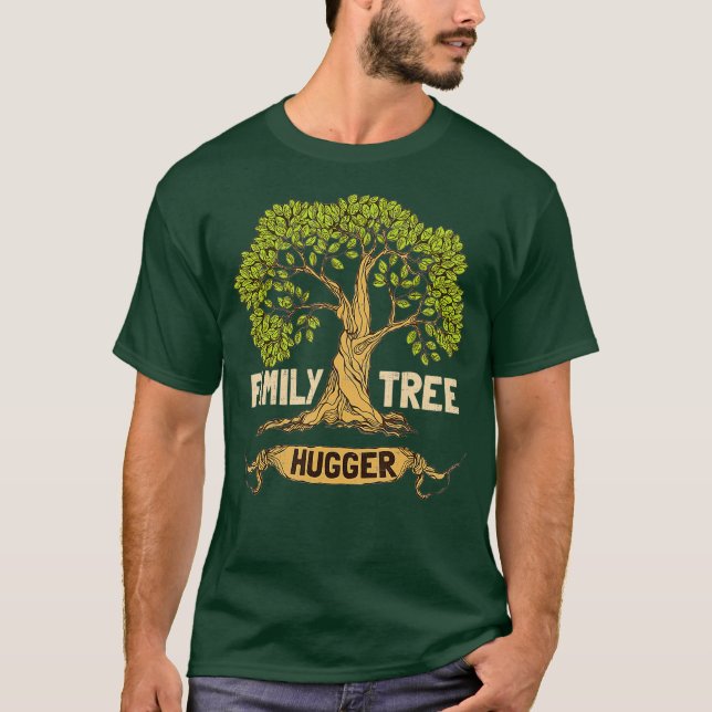 Familjens Tree hugger familj för genetisk förmaksf T Shirt (Framsida)