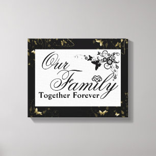 Familjeoffert/arbetsyta Canvastryck