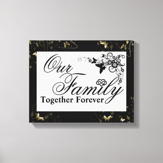 Familjeoffert/arbetsyta Canvastryck (Framsida)