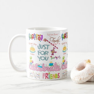 Familjeöverraskning för grattis på födelsedagen Mu Kaffemugg