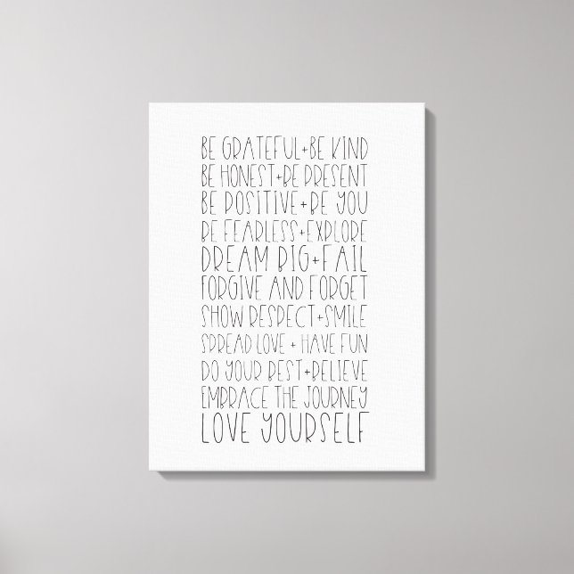 Familjepåminnelser - signatur canvastryck (Framsida)