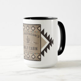 Familjepån Rustic Southwest Tribal Cactus Large Mugg