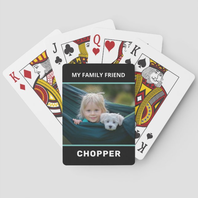 Familjepet Photo Personalize Casinokort (Baksidan)