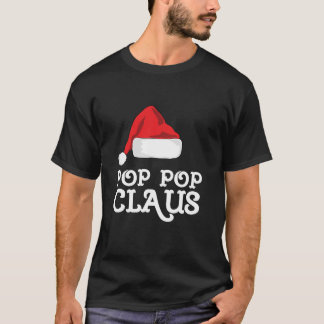 Familjepop Claus Santa s Hat Pop jul T Shirt