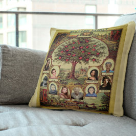 Familjeposter Träd Keepsaké Kudde