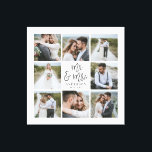 Familjepresent för bröllop i multifotomonogram canvastryck<br><div class="desc">Multifoto-monogram bröllop-familjegåva. Ideal bröllop,  nytt hem,  årsdag,  födelsedag eller julklapp. Ett roligt sätt att visa alla dina vackra foton.</div>
