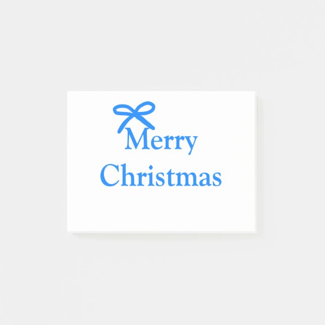Familjepresenter från Blå båge god jul, enkla mode Post-it Block (Framsida)