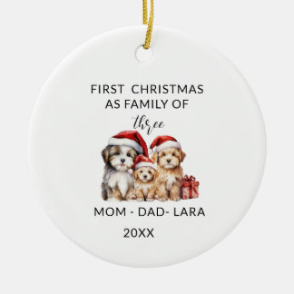 Familjeprydnad som Julgran dekoration