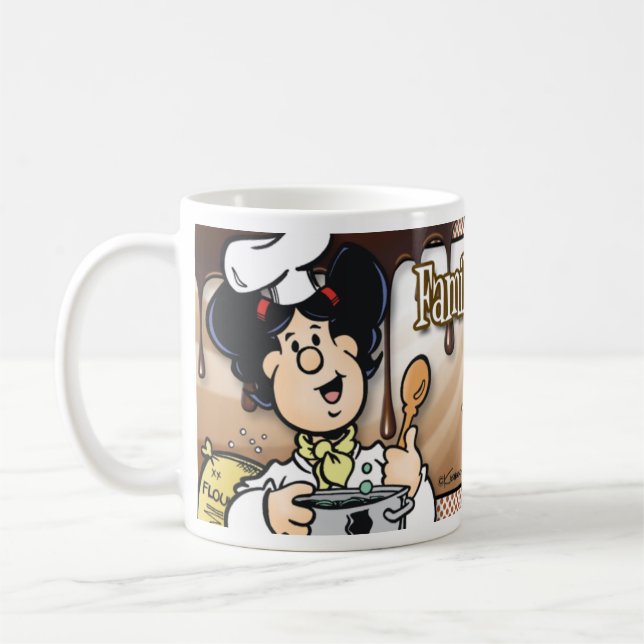 Familjer är lik fuskverk kaffemugg (Vänster)