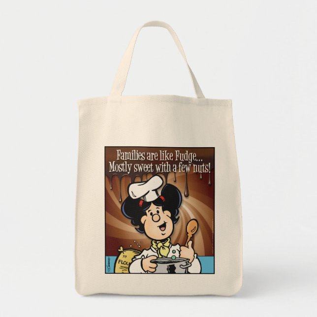 Familjer är som fuskverk tygkasse (Framsidan)