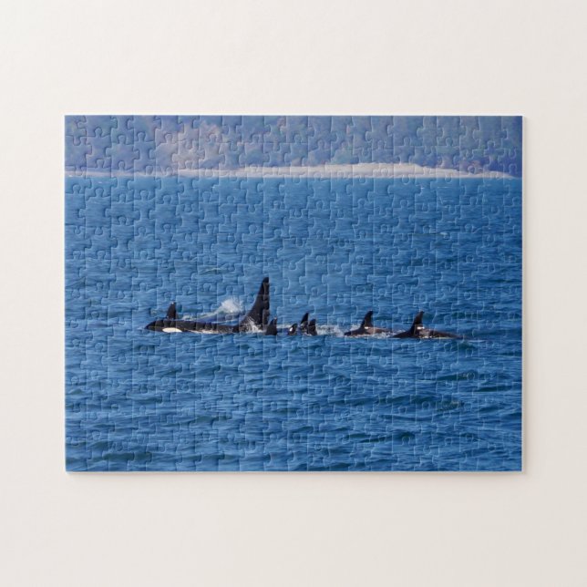 Familjer går samman pussel (Horisontell)