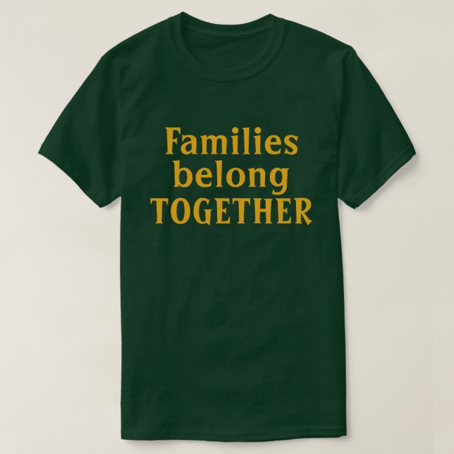 Familjer hör ihop t shirt (Design framsida)