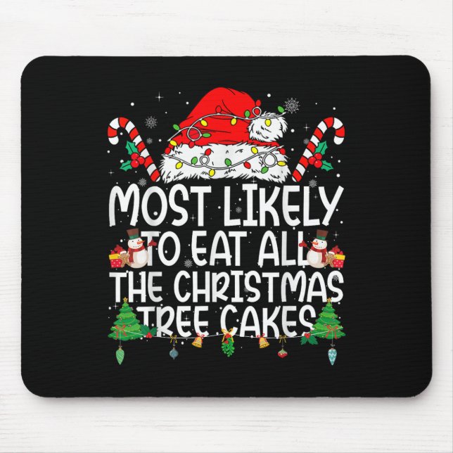 Familjer som bäst kan äta all julklapp musmatta (Framsidan)