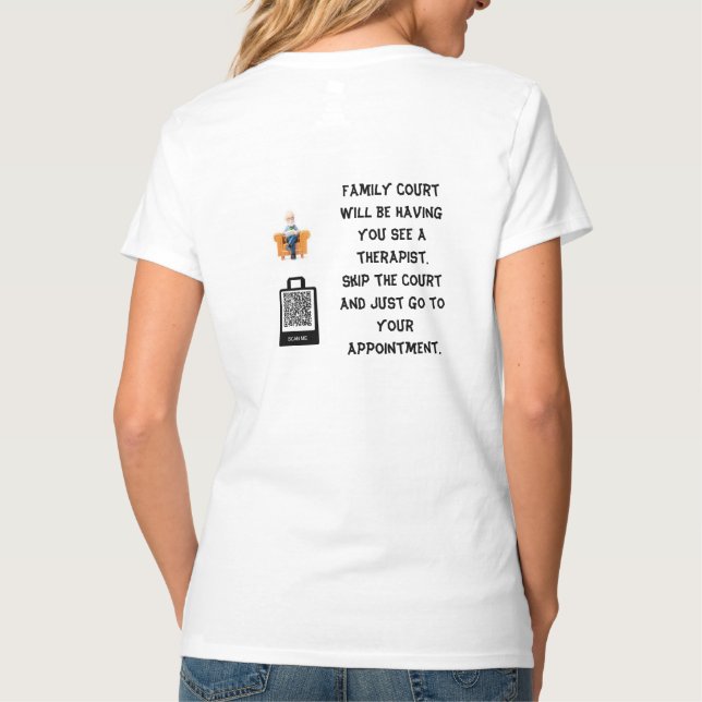 Familjerättsbehandlare T Shirt (Baksida)