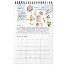 Familjerecept Arvsmönster | Akvarell Kalender