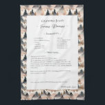 Familjerecept Heirloom Mountain Träd Kökshandduk<br><div class="desc">Behåll familjens tehandduk.  morbror Jim's chili recept eller underbara moster Aggie's all time favorit thanksgiving casserole skål. Elegant och enkel malldesign kan enkelt justeras för att  dina familjerecept som mors dag,  födelsedagsgåvor eller julklappar. Anpassningsbar namn med initialer. Färg kan ändras. Underbar för familjegåvor eller för nygifta.</div>