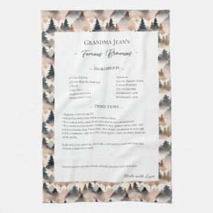 Familjerecept Heirloom Mountain Träd Kökshandduk