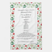 Familjerecept Heirloom Text - julprydnad