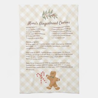 Familjerecept Keepsaké Cookie Recipe Tea Towel Kökshandduk