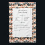 Familjerecipe Heirloom Mountain Range Kökshandduk<br><div class="desc">Behåll familjens tehandduk.  morbror Jim's chili recept eller underbara moster Aggie's all time favorit thanksgiving casserole skål. Elegant och enkel malldesign kan enkelt justeras för att  dina familjerecept som mors dag,  födelsedagsgåvor eller julklappar. Anpassningsbar namn med initialer. Färg kan ändras. Underbar för familjegåvor eller för nygifta.</div>