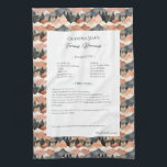 Familjerecipe Heirloom Mountain Range Kökshandduk<br><div class="desc">Behåll familjens tehandduk.  morbror Jim's chili recept eller underbara moster Aggie's all time favorit thanksgiving casserole skål. Elegant och enkel malldesign kan enkelt justeras för att  dina familjerecept som mors dag,  födelsedagsgåvor eller julklappar. Anpassningsbar namn med initialer. Färg kan ändras. Underbar för familjegåvor eller för nygifta.</div>