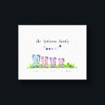 Familjeregnstöt, snygg, rolig presentdekaler canvastryck<br><div class="desc">Familjeregnstöten,  elegant av Wellington- med söt,  rolig personlig. Ideal fars dag,  Mors dag,  årsdag,  nytt hem,  födelsedag för julklapp. Pappa,  Mamma,  dotter och husdjur. Andra tillgängliga kombinationer.</div>