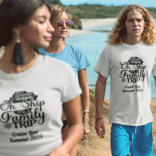 Familjeresa Kryssning Semester Fartyg  T Shirt