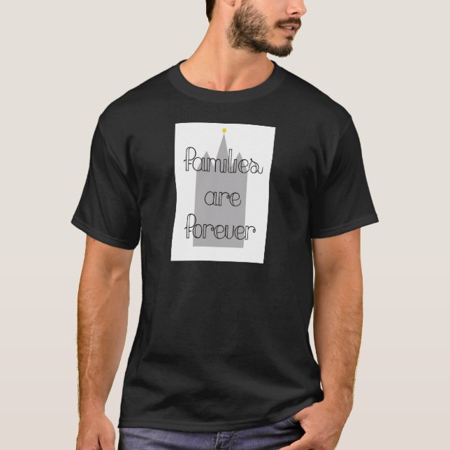 Familjerna är alltid mormon lds tempel. tee (Framsida)